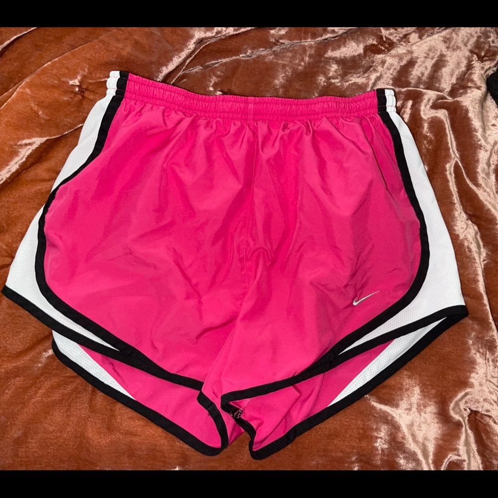 Nike pink running shorts